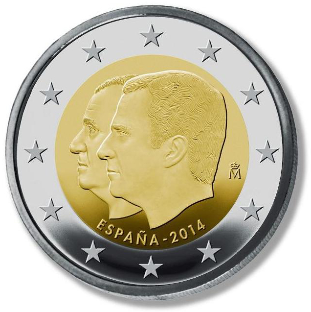 Resultado de imagen de moneda de españa rey principe